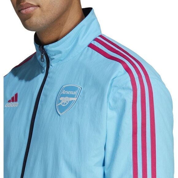 Adidas Arsenal FC Anthem Reversible Jacket Men's S 2 In 1 Skyrus Navy HT7155 New - Picture 9 of 10